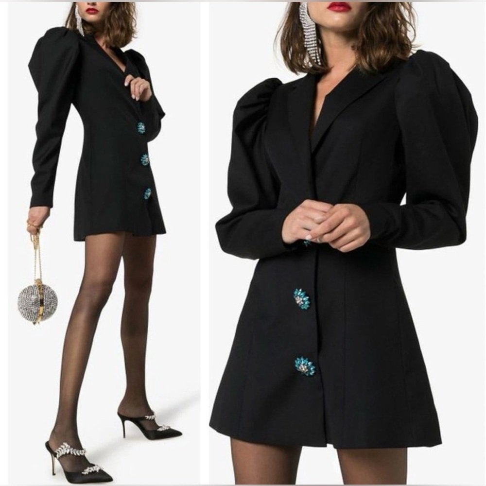 ROTATE Birger Christensen Carol Crystal-Embellished Blazer Dress NWOT